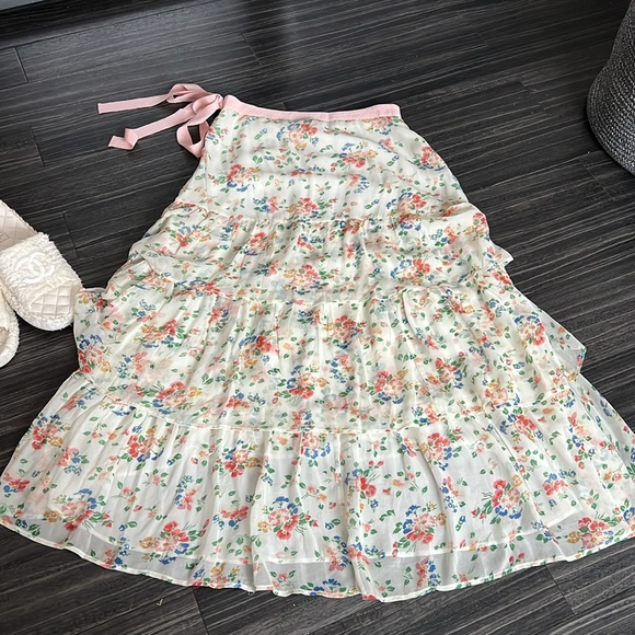 LoveShackFancy High Low Ruffle Tired Skirt - Picture 11 of 12